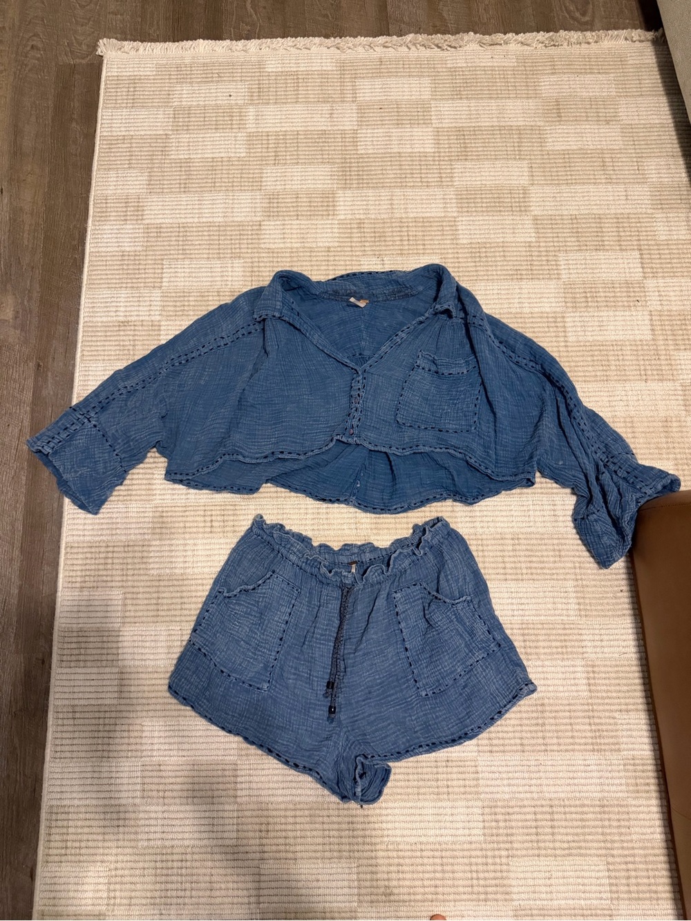 Women's Blue Beach Set